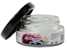 Массажная свеча «Цветущий пион» - 50 мл. фото в интим магазине Love Boat