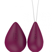 Бордовое виброяйцо Best с пультом ДУ