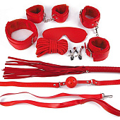 Пикантный красный набор БДСМ