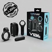 Набор Bathmate Vibe Endurance Kit: 2 эрекционных кольца, вибропуля, мастурбатор фото в интим магазине Love Boat