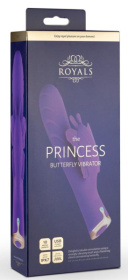 Фиолетовый вибратор-кролик The Princess Butterfly Vibrator - 20,5 см.