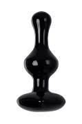 Черная фигурная анальная втулка - 9,8 см. фото в интим магазине Love Boat