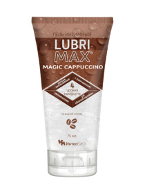 Интимный гель-смазка на водной основе Lubrimax Magic Cappuccino - 75 мл. фото в интим магазине Love Boat