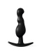 Черная анальная фигурная втулка - 11,5 см.