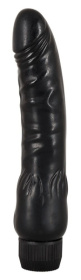 Черный вибратор-реалистик Black Hammer - 22 см. фото в интим магазине Love Boat