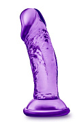 Фиолетовый фаллоимитатор на присоске SWEET N SMALL 4INCH DILDO - 11,4 см.  фото в интим магазине Love Boat