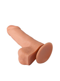 Гелевый фаллоимитатор-реалистик на присоске - 16,8 см.