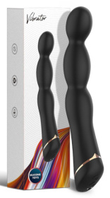 Черный вибратор для G-точки Laband - 21 см. фото в секс шопе Love Boat