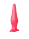 Розовая анальная пробка с узеньким кончиком - 14 см.
