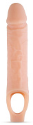 Телесный реалистичный фаллоудлинитель 10 Inch Silicone Cock Sheath Penis Extender - 25,4 см. фото в интим магазине Love Boat