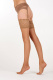 Чулки под пояс на широкой ажурной резинке