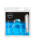 Голубая капа с вибропулей для оральных ласк фото в интим магазине Love Boat