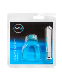 Голубая капа с вибропулей для оральных ласк фото в интим магазине Love Boat