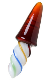 Коническая стеклянная анальная втулка Sexus Glass - 16 см. фото в интим магазине Love Boat