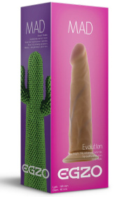 Телесный фаллоимитатор без мошонки Mad Cactus - 18,5 см. фото в интим магазине Love Boat