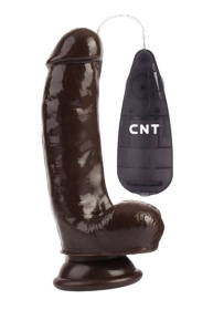 Коричневый вибратор-реалистик 6.9 Stud Realistic Dildo - 17,5 см. фото в интим магазине Love Boat