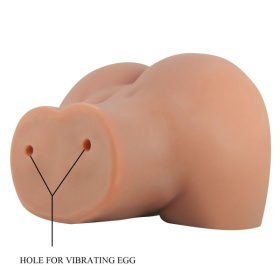 Карамельный мастурбатор-полуторс Mila с вибрацией