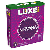 Презервативы с увеличенным количеством смазки LUXE Royal Nirvana - 3 шт. фото в интим магазине Love Boat