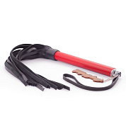 
Черно-красная плеть из натуральной кожи - 52 см. фото в интим магазине Love Boat