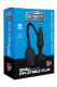 Чёрная анальная пробка с функцией расширения Small Inflatable Plug - 12,5 см.