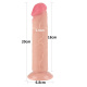 Телесный фаллоимитатор 8 Sliding Skin Dual Layer Dong - 20 см.