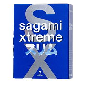 Розовые презервативы Sagami Xtreme Feel Fit 3D - 3 шт. фото в интим магазине Love Boat