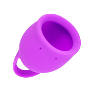 Лиловая менструальная чаша Tulip - 20 мл. фото в интим магазине Love Boat