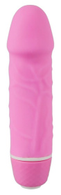 Розовый миниатюрный вибратор Mini Little Darling - 12,5 см.