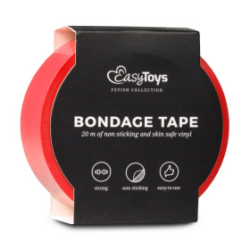 Красная лента для бондажа Easytoys Bondage Tape - 20 м.