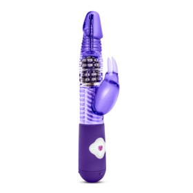 Фиолетовый вибратор с клиторальной стимуляцией Luxe Rabbit 2 - 26 см. фото в интим магазине Love Boat