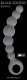 Серая упругая анальная цепочка Flexible Wand - 18 см.