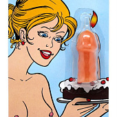 Свечка на торт  Шалун  в форме пениса