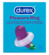 Прозрачное эрекционное кольцо Durex Pleasure Ring фото в интим магазине Love Boat