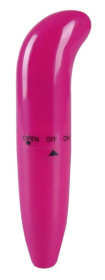 Ярко-розовый мини-вибратор для G-стимуляции - 15,5 см. фото в секс шопе Love Boat