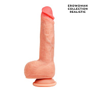 Телесный фаллоимитатор на присоске  Дерзкий  фото в интим магазине Love Boat