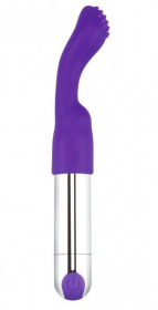 Фиолетовый перезаряжаемый вибратор Rechargeable IJOY Versatile Tickler - 14,5 см. фото в секс шопе Love Boat