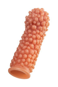 Телесная насадка с мягкими пузырьками - 16,5 см. фото в интим магазине Love Boat