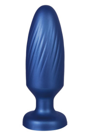 Синяя анальная пробка 4 Inch Silicone Anal Plug - 12 см. фото в интим магазине Love Boat