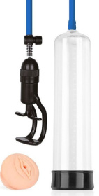 Прозрачная вакуумная помпа Sex Expert с насадкой-вагиной фото в интим магазине Love Boat