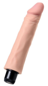 Телесный реалистичный мультискоростной вибратор - 21 см. фото в интим магазине Love Boat