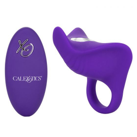 Фиолетовое перезаряжаемое эрекционное кольцо Silicone Remote Orgasm Ring фото в интим магазине Love Boat