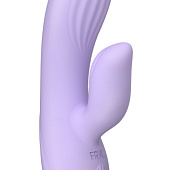 Сиреневый вибратор-кролик Hippo - 17 см.