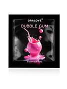 Саше съедобной оральной смазки OraLove с ароматом бабл-гам - 3 гр. фото в интим магазине Love Boat