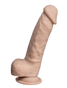 Телесный фаллоимитатор на присоске Real Skin Model 1 - 17,8 см. фото в интим магазине Love Boat