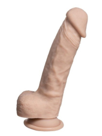 Телесный фаллоимитатор на присоске Real Skin Model 1 - 17,8 см. фото в интим магазине Love Boat