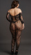 Красивый ажурный кэтсьюит с доступом Lace Sleeved Bodystocking