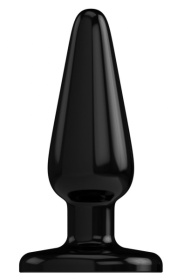 Черная коническая анальная пробка Basic 5 Inch - 12,7 см. фото в интим магазине Love Boat
