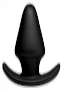 Черная анальная вибропробка Kinetic Thumping 7X Large Anal Plug - 13,3 см. фото в интим магазине Love Boat