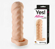 Телесная насадка-удлинитель Kleon - 15 см. фото в интим магазине Love Boat
