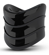 Черное эрекционное кольцо на мошонку Beef Ball Stretcher Snug X Long фото в интим магазине Love Boat